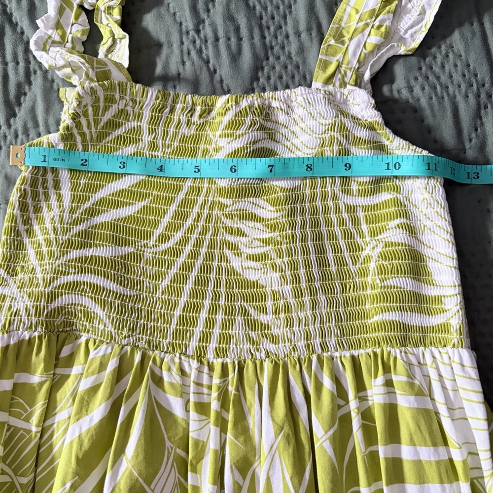 O.P.T. Tropical Palm Tiered Maxi Dress - Size S - Picture 6 of 9